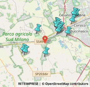 Mappa 20083 Gaggiano MI, Italia (3.845)
