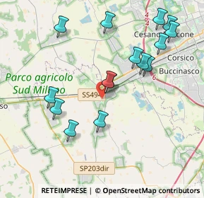 Mappa 20083 Gaggiano MI, Italia (4.13333)