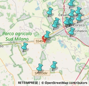 Mappa 20083 Gaggiano MI, Italia (4.78133)