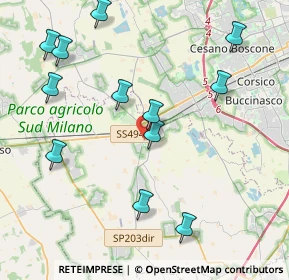 Mappa 20083 Gaggiano MI, Italia (4.56167)