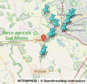 Mappa 20083 Gaggiano MI, Italia (3.82846)