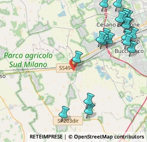 Mappa 20083 Gaggiano MI, Italia (5.5715)
