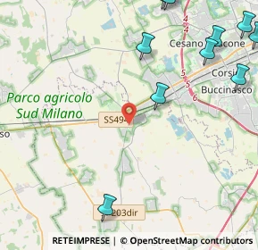 Mappa 20083 Gaggiano MI, Italia (6.44364)