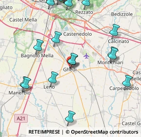 Mappa Via S. Caterina, 25016 Ghedi BS, Italia (10.506)