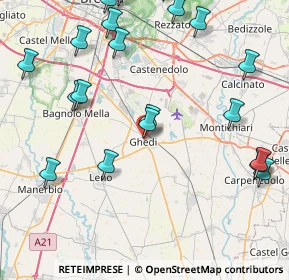 Mappa Via S. Caterina, 25016 Ghedi BS, Italia (10.509)
