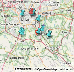 Mappa Strada Comunale Chiaravalle Tecchione, 20098 San Giuliano Milanese MI, Italia (6.20417)