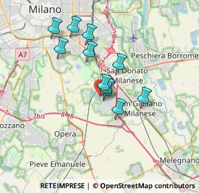 Mappa Strada Comunale Chiaravalle Tecchione, 20098 San Giuliano Milanese MI, Italia (2.79273)