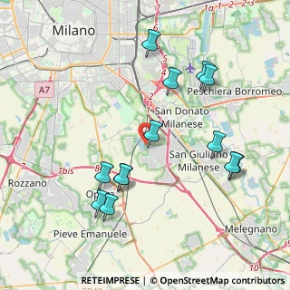 Mappa Strada Comunale Chiaravalle Tecchione, 20098 San Giuliano Milanese MI, Italia (4.10385)