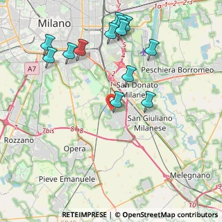 Mappa Via Benaco, 20098 Area Industriale MI, Italia (4.61231)