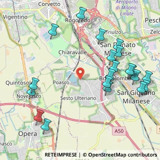 Mappa Via Benaco, 20098 Area Industriale MI, Italia (2.5605)