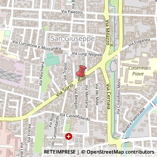Mappa Via Sorio, 29, 35141 Padova, Padova (Veneto)