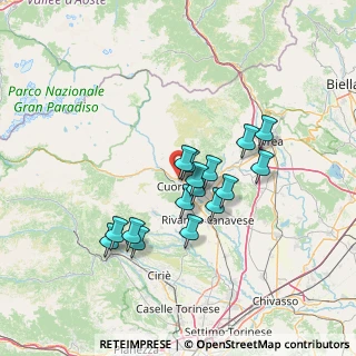 Mappa Via Anna Frank, 10082 Cuorgnè TO, Italia (11.3275)