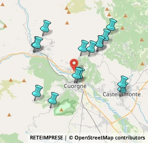 Mappa Via Anna Frank, 10082 Cuorgnè TO, Italia (3.806)