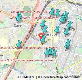 Mappa Via Valeggio, 35141 Padova PD, Italia (1.0485)