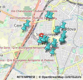 Mappa Via Valeggio, 35141 Padova PD, Italia (0.718)