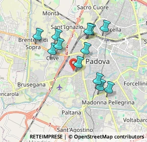 Mappa Via Valeggio, 35141 Padova PD, Italia (1.61583)