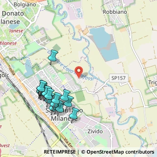 Mappa Via Carpianello, 20098 San Giuliano Milanese MI, Italia (1.1325)