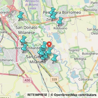 Mappa Via Carpianello, 20098 San Giuliano Milanese MI, Italia (1.76846)