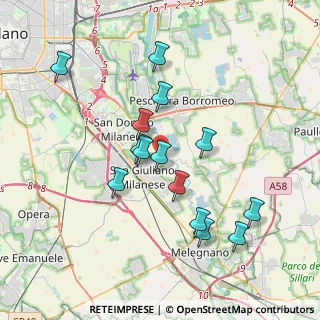 Mappa Via Carpianello, 20098 San Giuliano Milanese MI, Italia (3.50643)