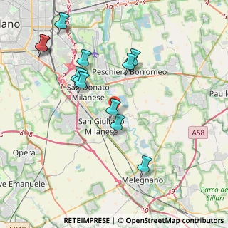Mappa Via Carpianello, 20098 San Giuliano Milanese MI, Italia (4.11083)
