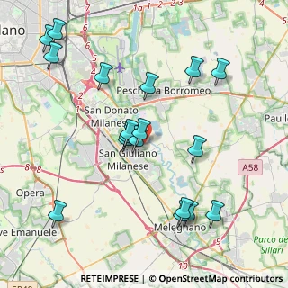 Mappa Via Carpianello, 20098 San Giuliano Milanese MI, Italia (4.34667)