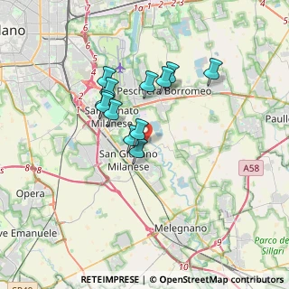 Mappa Via Carpianello, 20098 San Giuliano Milanese MI, Italia (2.75917)
