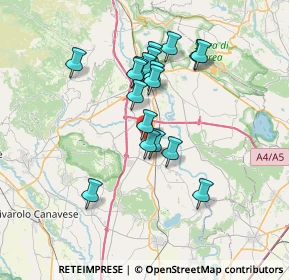 Mappa Via Vialà, 10090 Romano Canavese TO, Italia (6.05889)