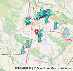 Mappa Via Vialà, 10090 Romano Canavese TO, Italia (6.82333)