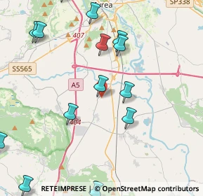 Mappa Via Vialà, 10090 Romano Canavese TO, Italia (5.56)