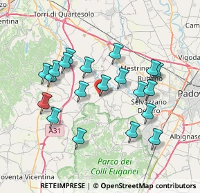 Mappa Cervarese Santa Croce, 35030 Cervarese Santa Croce PD, Italia (7.02)