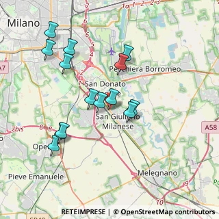 Mappa Via Privata Carducci, 20098 San Giuliano Milanese MI, Italia (3.66929)