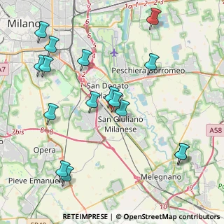 Mappa Via Privata Carducci, 20098 San Giuliano Milanese MI, Italia (4.74563)