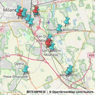 Mappa Via Privata Carducci, 20098 San Giuliano Milanese MI, Italia (5.07313)