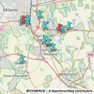 Mappa Via Privata Carducci, 20098 San Giuliano Milanese MI, Italia (3.93231)