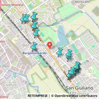 Mappa Via Privata Carducci, 20098 San Giuliano Milanese MI, Italia (0.645)