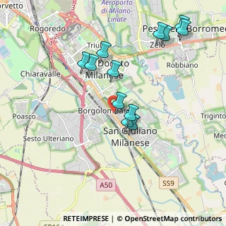 Mappa Via Privata Carducci, 20098 San Giuliano Milanese MI, Italia (1.93)
