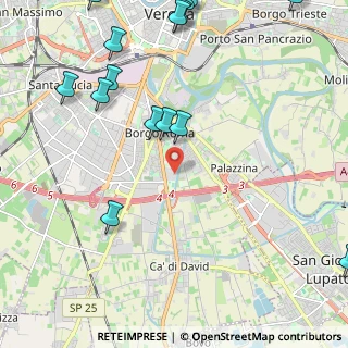 Mappa Viabilità Policlinico Rossi Borgo Roma, 37134 Verona VR, Italia (3.016)