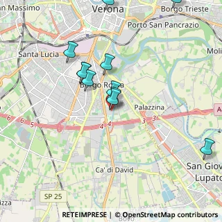 Mappa Viabilità Policlinico Rossi Borgo Roma, 37134 Verona VR, Italia (1.93273)