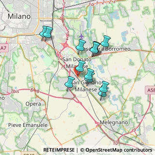 Mappa Via Leonardo Da Vinci, 20098 San Giuliano Milanese MI, Italia (2.90385)