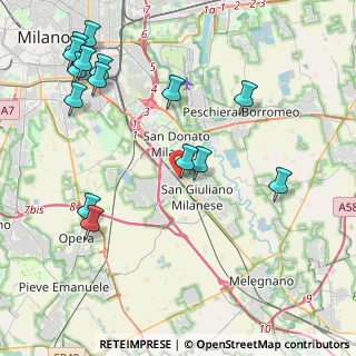 Mappa Via Gastone Sozzi, 20098 San Giuliano Milanese MI, Italia (5.122)