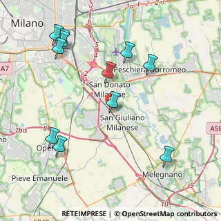 Mappa Via Leonardo Da Vinci, 20098 San Giuliano Milanese MI, Italia (4.72273)