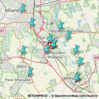 Mappa Via Leonardo Da Vinci, 20098 Milano MI, Italia (4.20929)