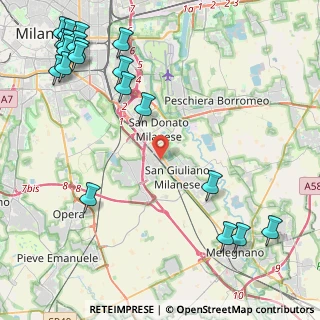 Mappa Via Leonardo Da Vinci, 20098 Milano MI, Italia (6.217)