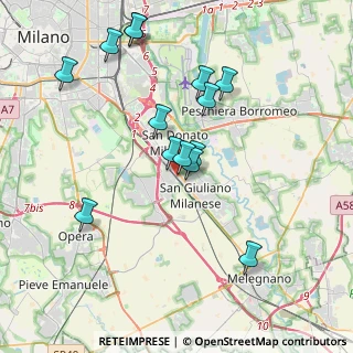 Mappa Via Gastone Sozzi, 20098 San Giuliano Milanese MI, Italia (3.79)
