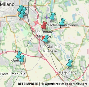 Mappa Via Gastone Sozzi, 20098 San Giuliano Milanese MI, Italia (4.72273)