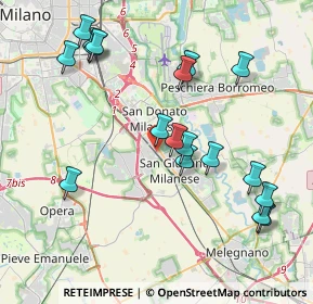 Mappa Via Gastone Sozzi, 20098 San Giuliano Milanese MI, Italia (4.26833)