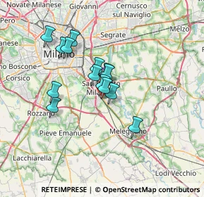 Mappa Via Gastone Sozzi, 20098 San Giuliano Milanese MI, Italia (5.20643)