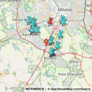 Mappa A7 Milano - Genova, 20090 Assago MI, Italia (3.17353)