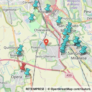 Mappa Via Verbano, 20098 Area Industriale MI, Italia (2.597)