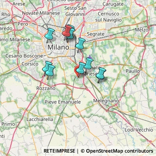 Mappa Via Verbano, 20098 Area Industriale MI, Italia (6.20667)